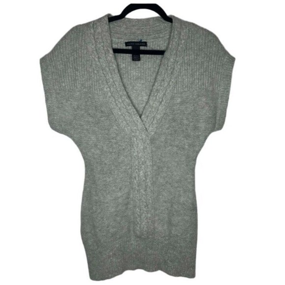 Elena Solano Angora Rabbit Hair Blend Short Sleeved Sweater Blouse Size Small - Picture 1 of 11